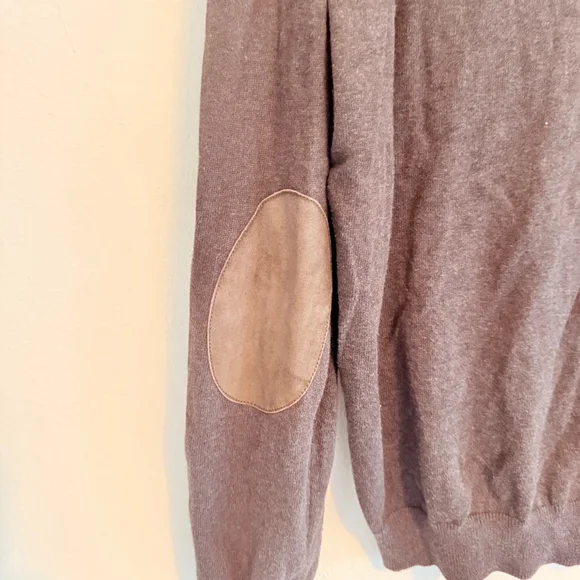 Massimo Dutti Men's Brown Cotton-Cashmere Zip Cardigan Size XXL - Picture 7 of 7